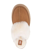 Slippers Mules Funkette per bambina Ugg Kids beige con pelle scamosciata di vitello 1113474 CHE UGG 
