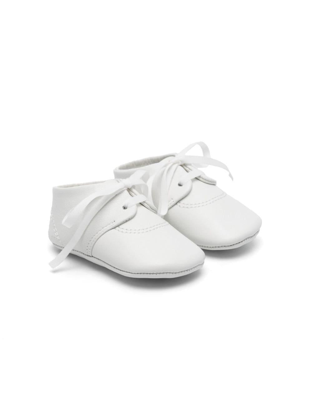 Scarpe primi passi per neonato Golden Goose Kids bianco con lacci F00775F006253 10189 GOLDEN GOOSE KIDS 
