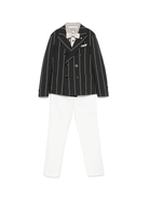 Set di 3 pezzi per bambino Colorichiari nero a righe con chiusura doppiopetto MJ507979 4801 90 COLORICHIARI 
