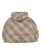 Piumino per bambino Burberry Kids beige con motivo a quadri 8112751 B9368 BURBERRY KIDS 