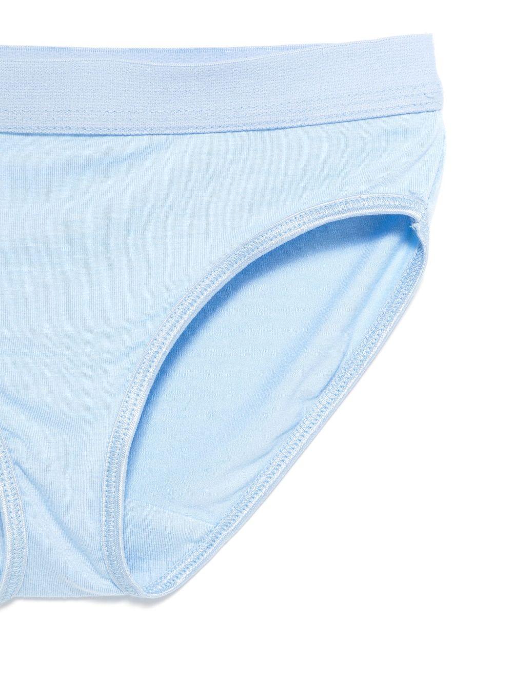 Set intimo per bambina Molo Jinny azzurro con dettaglio ruches 2S25Q401 5461 MOLO 