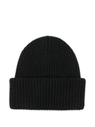 Berretto per bambino MC2 Saint Barth Kids nero con toppa con logo BRR0001 02298I MC2 ST. BARTH KIDS 