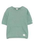 Felpa per bambino Donsje Darragh verde con tasca frontale a marsupio 4091600 00079 DONSJE 