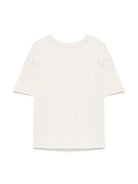 T-shirt con logo per bambina Calvin Klein Kids beige con orlo dritto IG0IG02136 CKS CALVIN KLEIN KIDS 