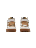 Sneakers alte per bambina Burberry Kids beige a quadri 8099971 B9368 BURBERRY KIDS 