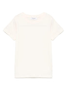 T-shirt per bambino TRUSSARDI JUNIOR beige con logo floccato TBP25157TS BUTTER TRUSSARDI JUNIOR 