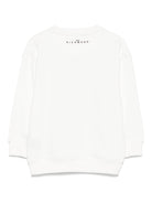 Felpa per bambino John Richmond Junior bianco con stampa logo RBP25054FE OFF-WHITE JOHN RICHMOND JUNIOR 