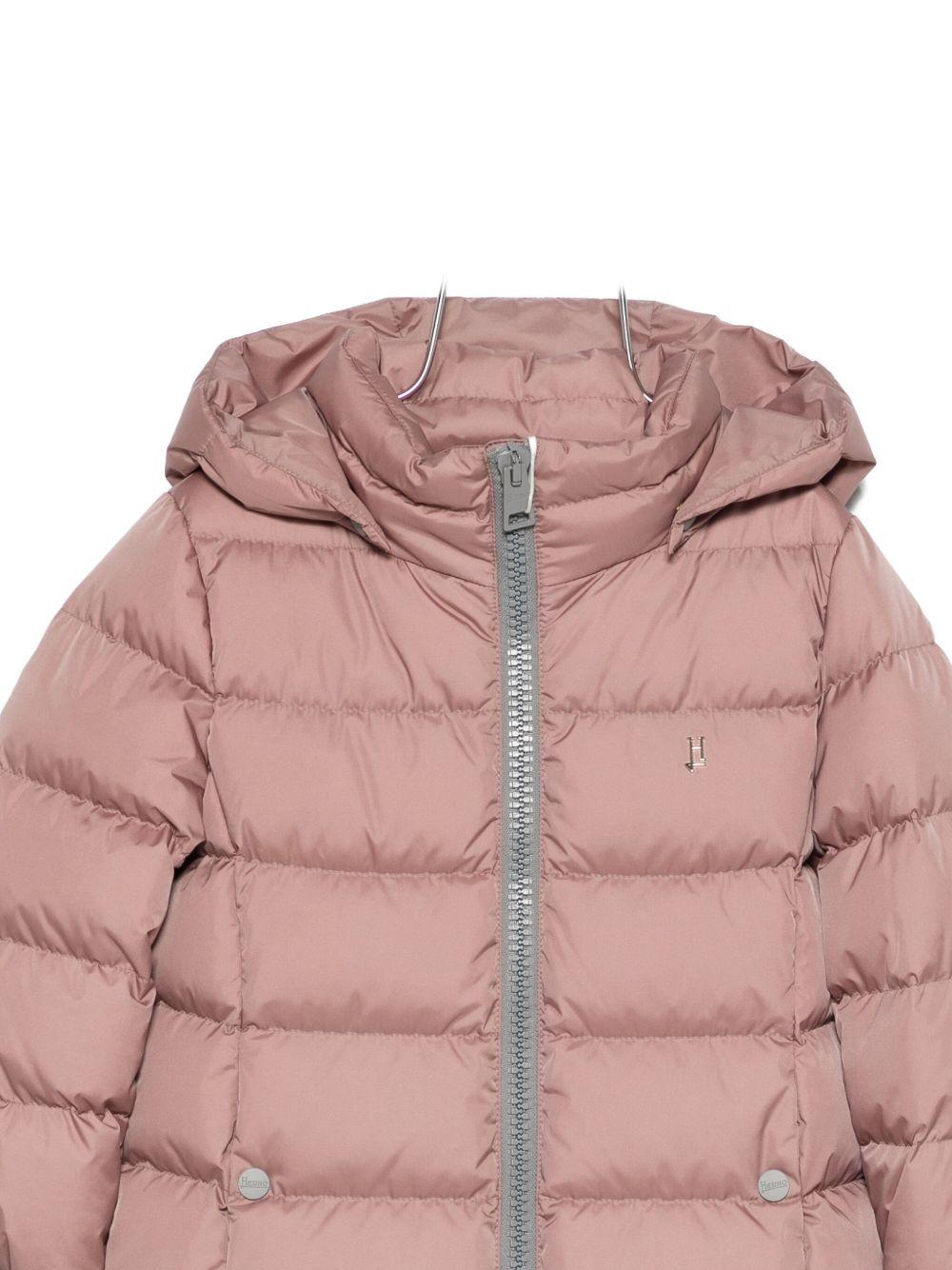 Giubbino per bambina Herno Kids rosa imbottito con cappuccio PI000186G12004Z 4175 HERNO KIDS 
