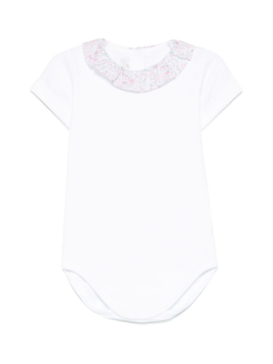 Mariella Ferrari white baby girl bodysuit with ruffles