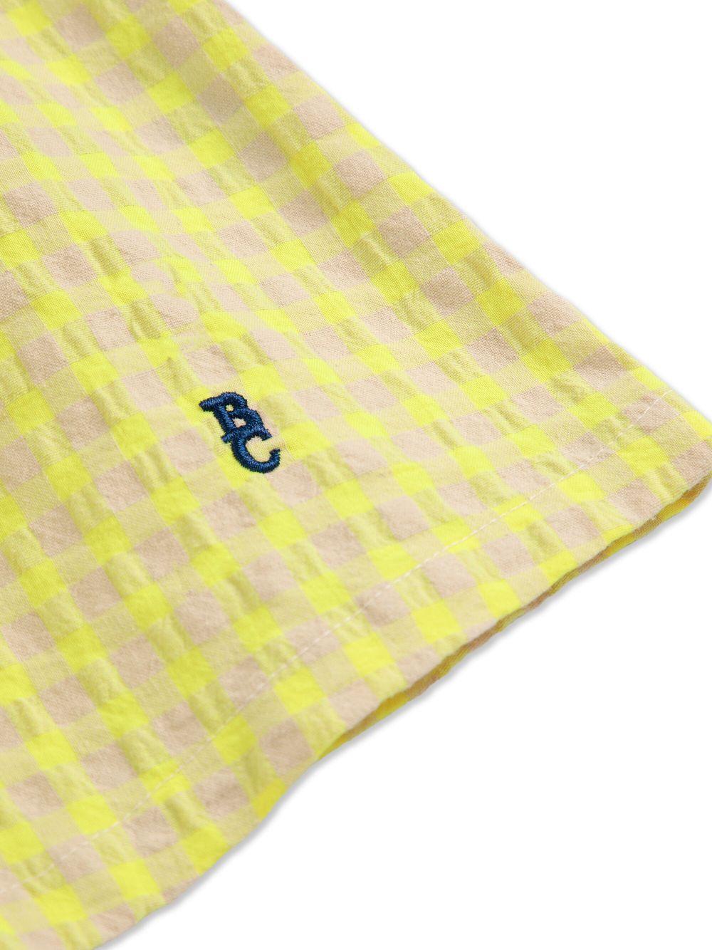 Top per bambina Bobo Choses giallo con motivo a quadri B125AC028 991 BOBO CHOSES 