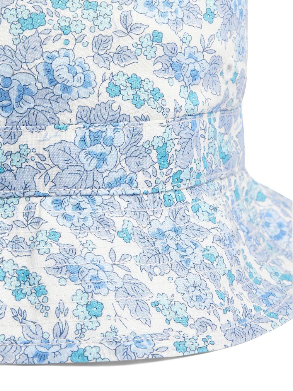 Cappello Piob per neonato Bonpoint blu con stampa a fiori S05ZACW00001 510A BONPOINT 