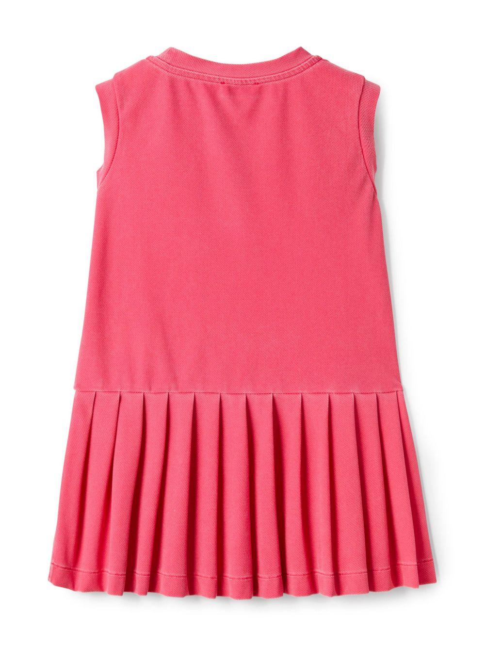 Abito per bambina Il Gufo fucsia con design corto smanicato P25VA333N0107 360 IL GUFO 