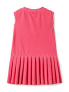 Abito per bambina Il Gufo fucsia con design corto smanicato P25VA333N0107 360 IL GUFO 