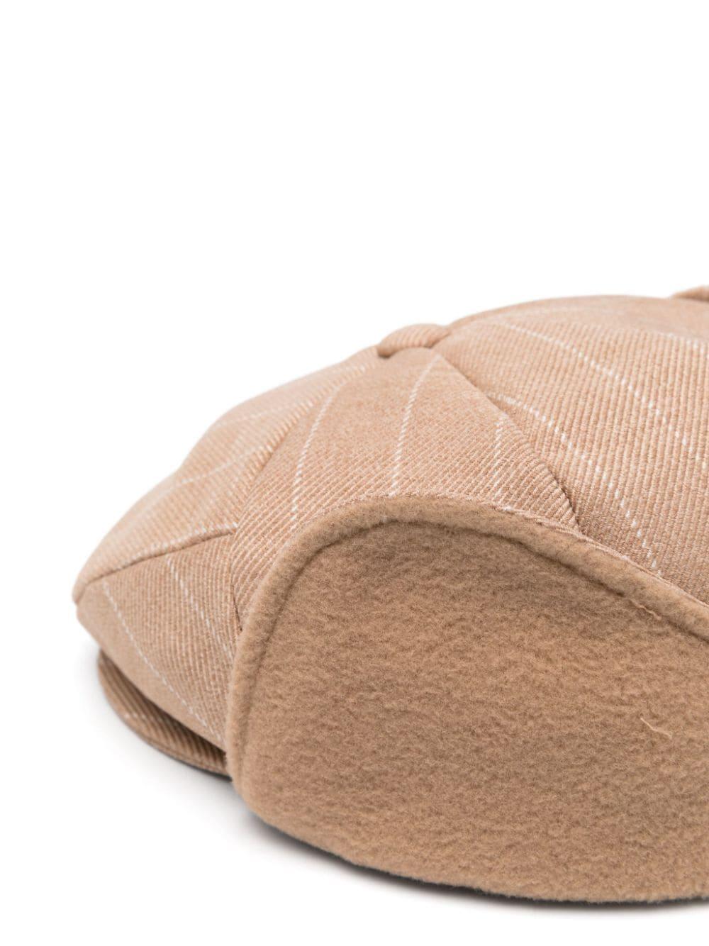 Cappello baker boy tartan per bambino Colorichiari beige con tesa curva MN9278474739 23 COLORICHIARI 