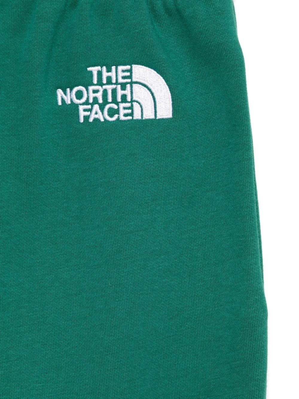 Pantaloni sportivi con ricamo per bambino The North Face Kids verde con due tasche laterali NF0A89HU NL11 THE NORTH FACE 