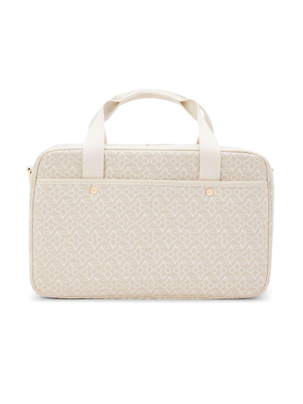 Borsa fasciatoio per neonati Bonpoint beige con stampa del logo all-over PERPSEW00001 060 BONPOINT 