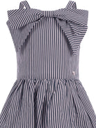 Abito per bambina Monnalisa blu a righe 11G914 7315 9956 MONNALISA 