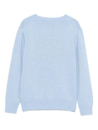 Maglione per bambina MC2 Saint Barth Kids azzurro con ricamo cagnolino PRC0001 02215I MC2 ST. BARTH KIDS 