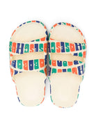 Ciabatte per bambino Bobo Choses beige con design con doppio cinturino B125AI042 991 BOBO CHOSES 