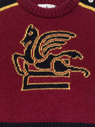 Maglione per neonato ETRO KIDS bordeaux con motivo Pegaso GV9500 Z2498 428 ETRO KIDS 