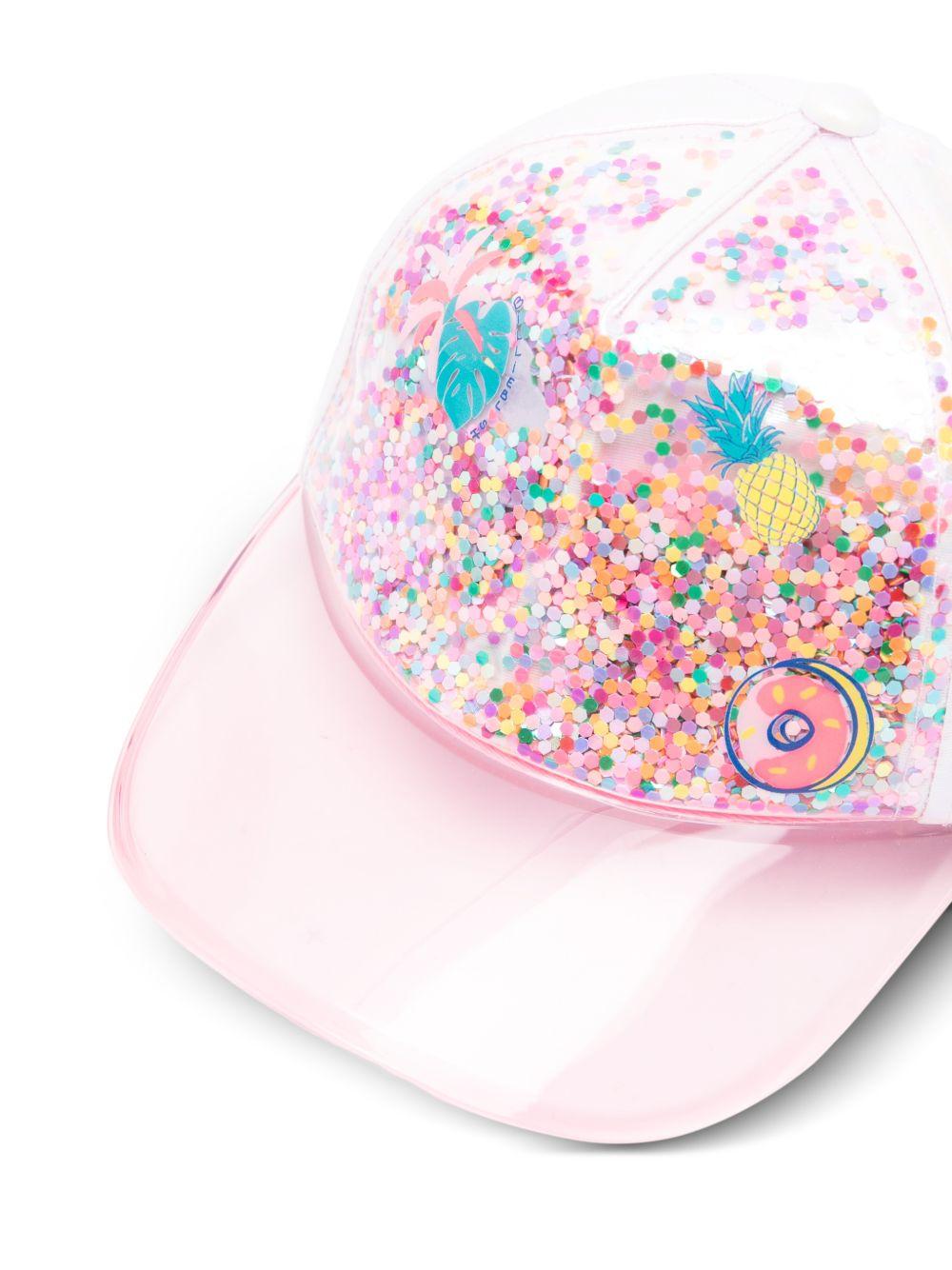 Cappello da baseball per bambina Billieblush multicolore con dettaglio confetti U22023 46N BILLIEBLUSH 