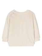Felpa per neonati Molo Deary beige con applicazione con orecchie da animale 6W24J208 8955 MOLO 