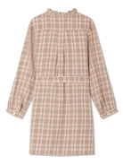 Abito a quadri per bambina Bonpoint marrone con orlo dritto W04GDRW00029 424 BONPOINT 