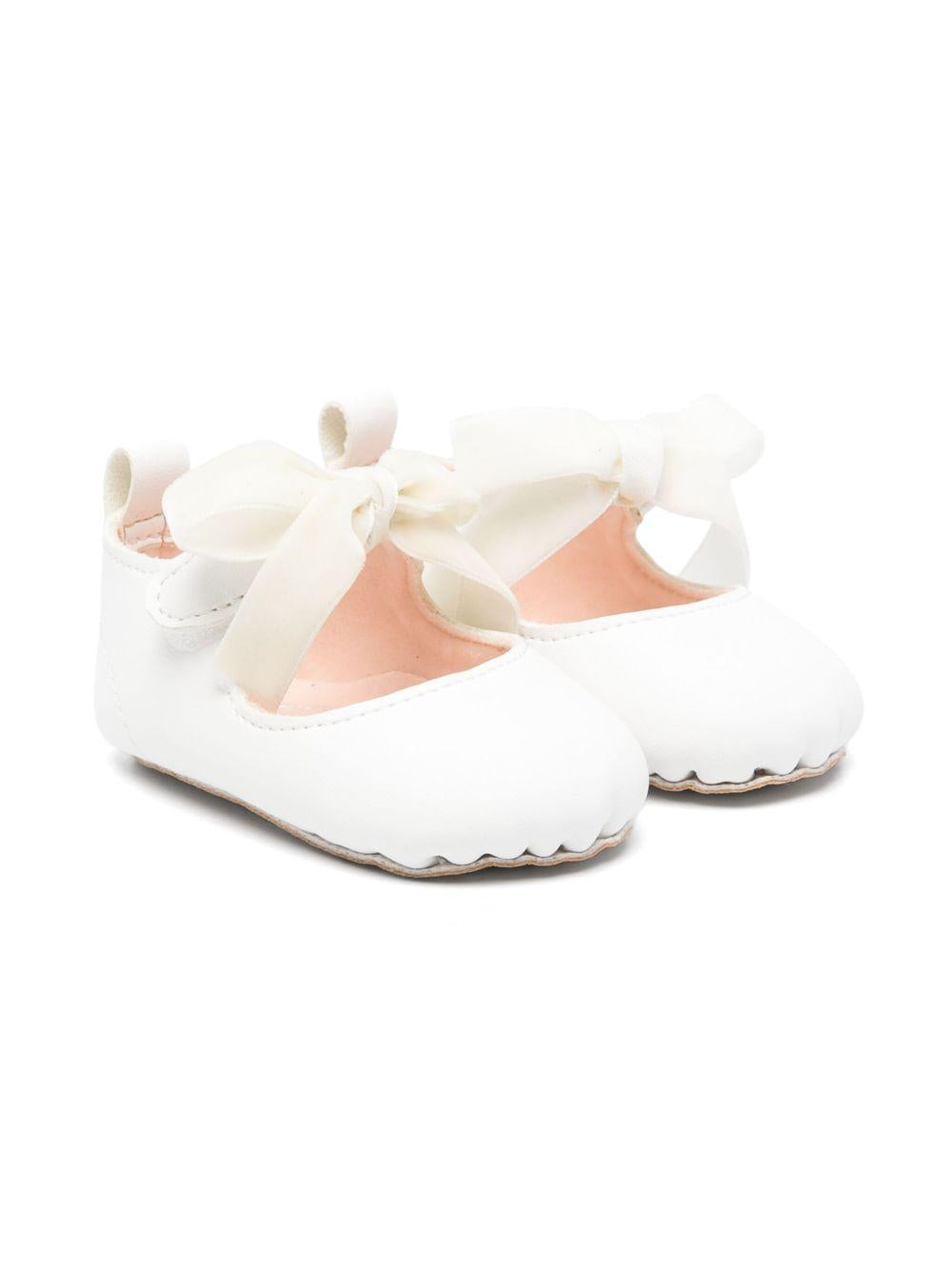 Ballerine primi passi per neonata Aruna Seth Fay bianco con fiocco FAY 020 ARUNA SETH 
