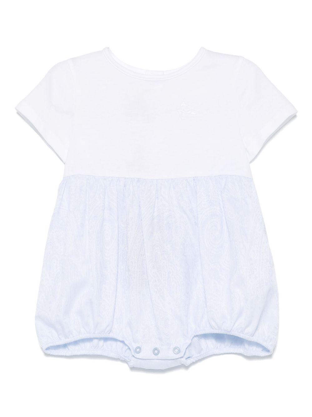 Tutina per neonato Etro Kids azzurro con caratteristico motivo Pegaso GWB540 P0472 600 ETRO KIDS 