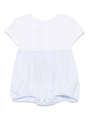 Tutina per neonato Etro Kids azzurro con caratteristico motivo Pegaso