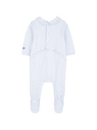 Tutine per neonata Kenzo Kids azzurro e beige con applicazioni logo K61614 77M KENZO KIDS 