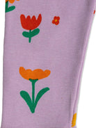 Leggings per neonata Bobo Choses Garden Party lilla con stampa con fiori all-over B125AB055 551 BOBO CHOSES 