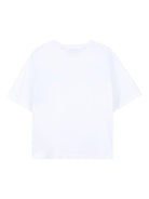 T-shirt per bambino Lanvin Enfant bianca a girocollo N30362 N48 LANVIN 