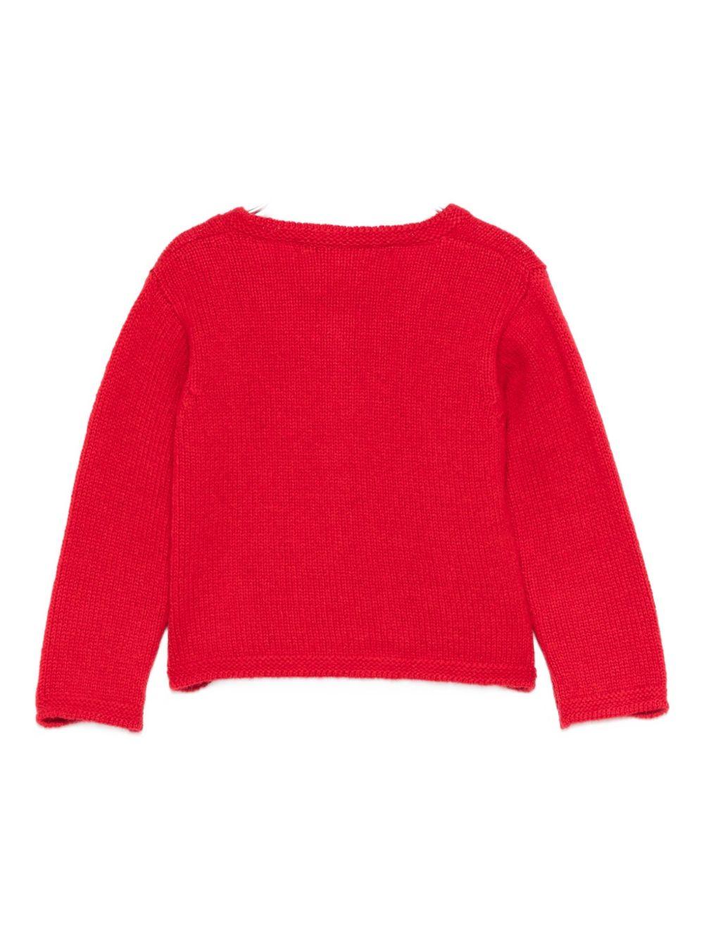 Cardigan per neonata Mariella Ferrari rossa con bottoni MGI9 158 MARIELLA FERRARI 
