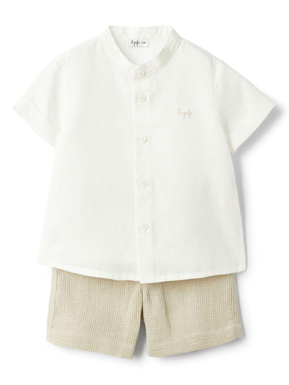 Shorts e camicia per neonato Il Gufo beige P25DP470L0017 140 IL GUFO 