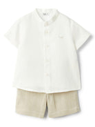 Shorts e camicia per neonato Il Gufo beige P25DP470L0017 140 IL GUFO 