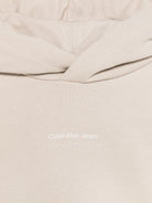 Felpa con cappuccio per bambino Calvin Klein Kids beige con orlo e polsini a coste IB0IB02383 PA8 CALVIN KLEIN KIDS 