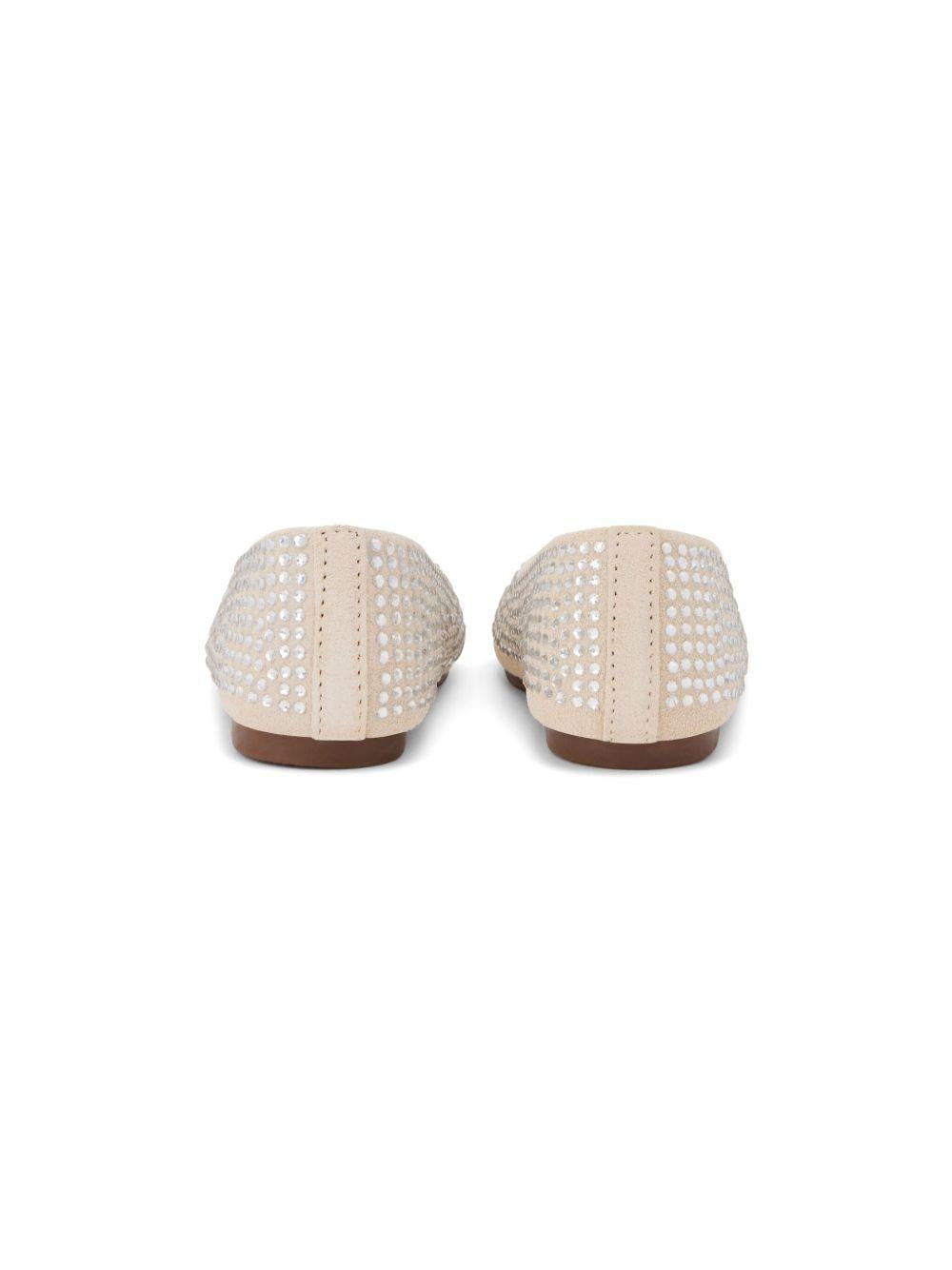 Ballerine per bambina BabyWalker beige con decorazione di cristalli PB6098 BEIGE BABYWALKER 