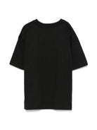 T-shirt con ricamo per bambino Calvin Klein Kids nero con orlo dritto IB0IB02353 BEH CALVIN KLEIN KIDS 
