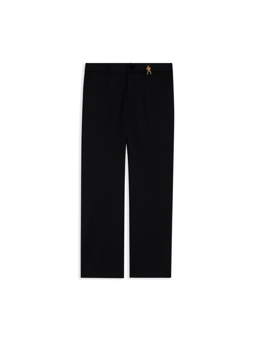 Pantaloni per bambino Versace Kids nero con placca Medusa 10183241A12354 1B000 VERSACE KIDS 
