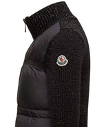 Giubbino per bambina Moncler Enfant nero con design a inserti K29549B00011M8258 999 MONCLER ENFANT 