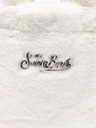 Borsa Colette per bambina MC2 Saint Barth Kids bianco con logo ricamato a contrasto COL0033 00301I MC2 ST. BARTH KIDS 