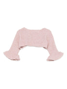 Cardigan per neonata La Stupenderia rosa con dettagli arricciati 1TCGC24 M06 LA STUPENDERIA 