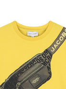 T-shirt per bambino Marc Jacobs Kids gialla con stampa grafica sul davanti W60643 526 THE MARC JACOBS KIDS 