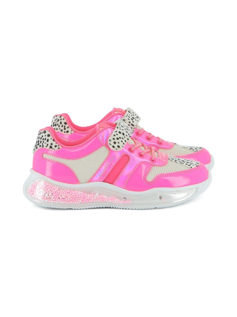 Sneakers per bambina Billieblush rosa con inserti animalier U21474 Z41 BILLIEBLUSH 