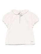 Blusa per bambina Donsje Sennie beige con dettaglio con ruches 4094100 00003 DONSJE 
