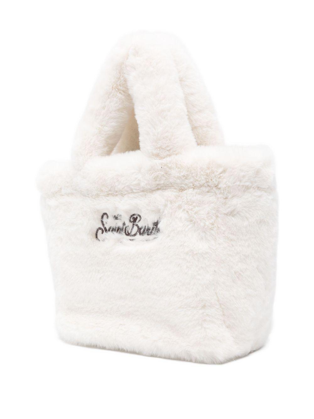 Borsa Vanity per bambina MC2 Saint Barth Kids bianca con effetto fur VAMI021 00301I MC2 ST. BARTH KIDS 