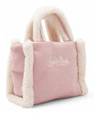Borsa Vanity Mini per bambina MC2 Saint Barth Kids rosa con dettaglio shearling VAMI020 01472I MC2 ST. BARTH KIDS 