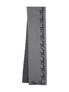 Sciarpa per bambina Chloé Kids grigia con stampa logo C20674 A46 CHLOE' KIDS 