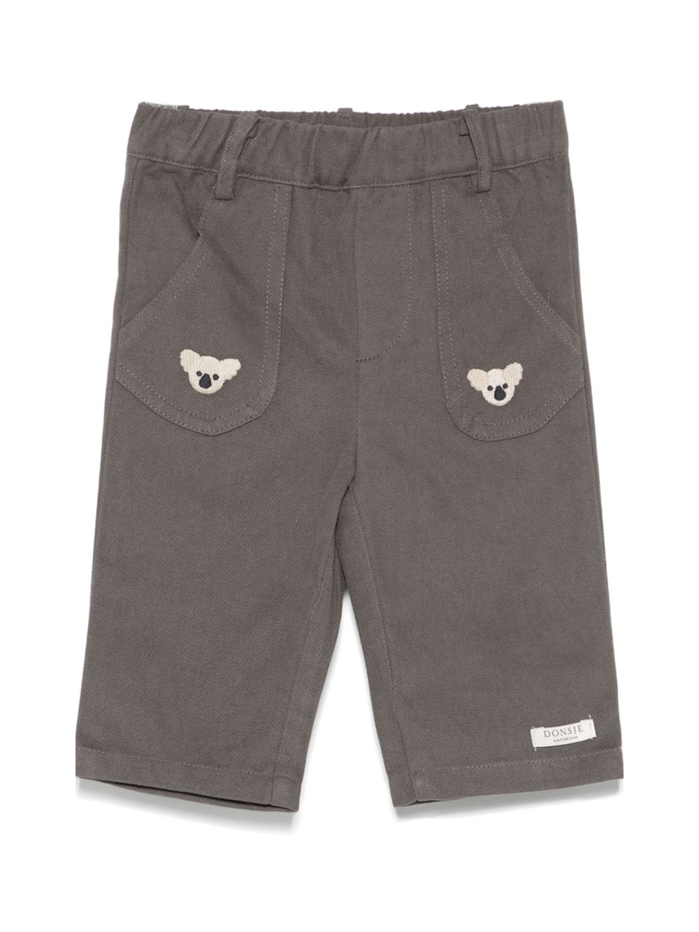 Pantaloni per neonato Donsje Kassim grigio con motivo con ricamo 4096302NB 00025 DONSJE 